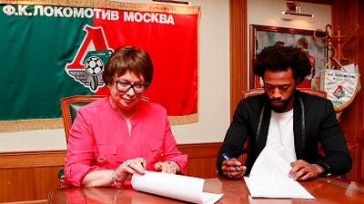Президент «Локомотива» Ольга Смородская и Мануэл Фернандеш Президент «Локомотива» Ольга Смородская и Мануэл Фернандеш