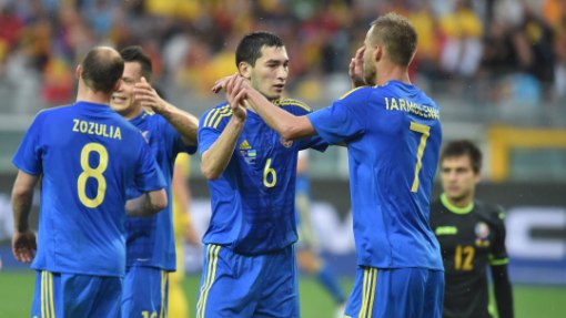 Футболисты сборной Украины