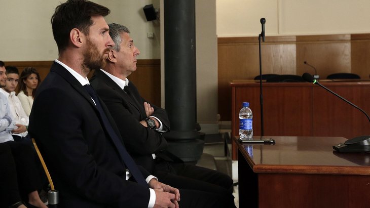 2 июня Месси впервые посетил суд по делу о сокрытии им налогов