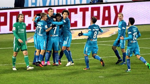 «Зенит» догнал «Спартак» в турнирной таблице