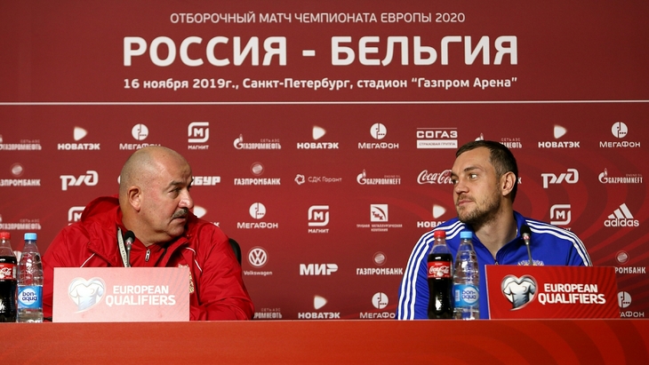 Станислав Черчесов и Артем Дзюба Станислав Черчесов и Артем Дзюба
