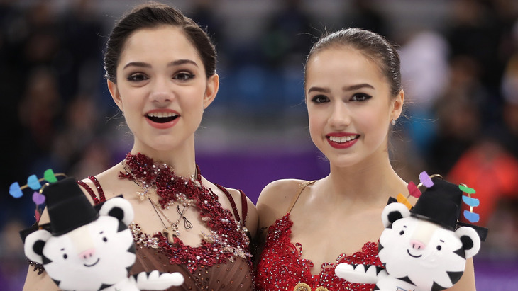 Евгения Медведева и Алина Загитова