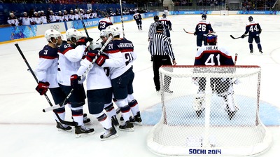 Хоккеисты сборной США не оставили шансов команде Словакии Хоккеисты сборной США не оставили шансов команде Словакии